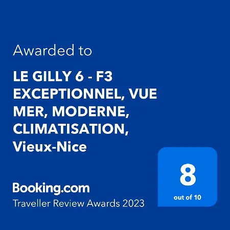 Διαμέρισμα Le Gilly 6 - F3 Exceptionnel, Vue Mer, Moderne, Climatisation, Vieux-nice